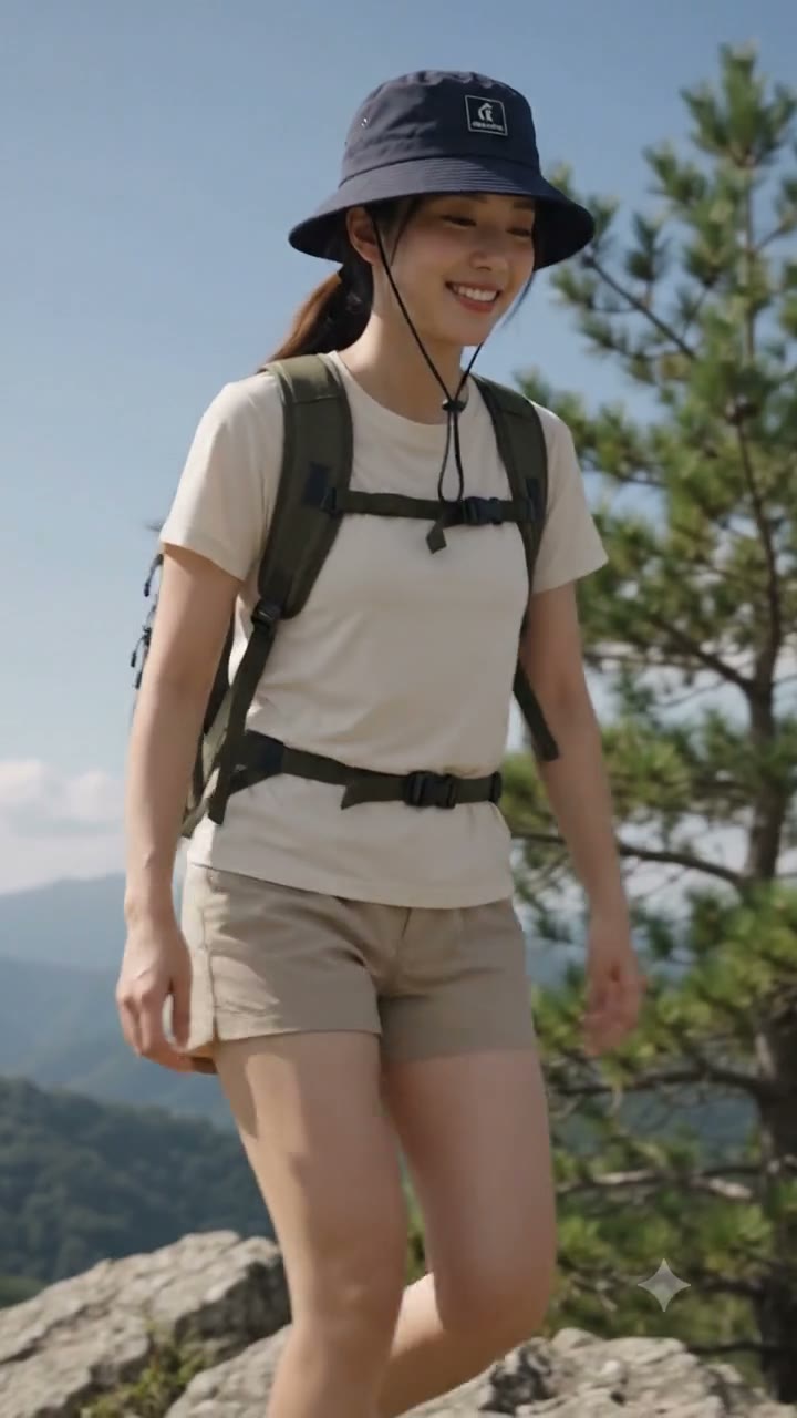 레이오네 버킷햇 착용 영상
